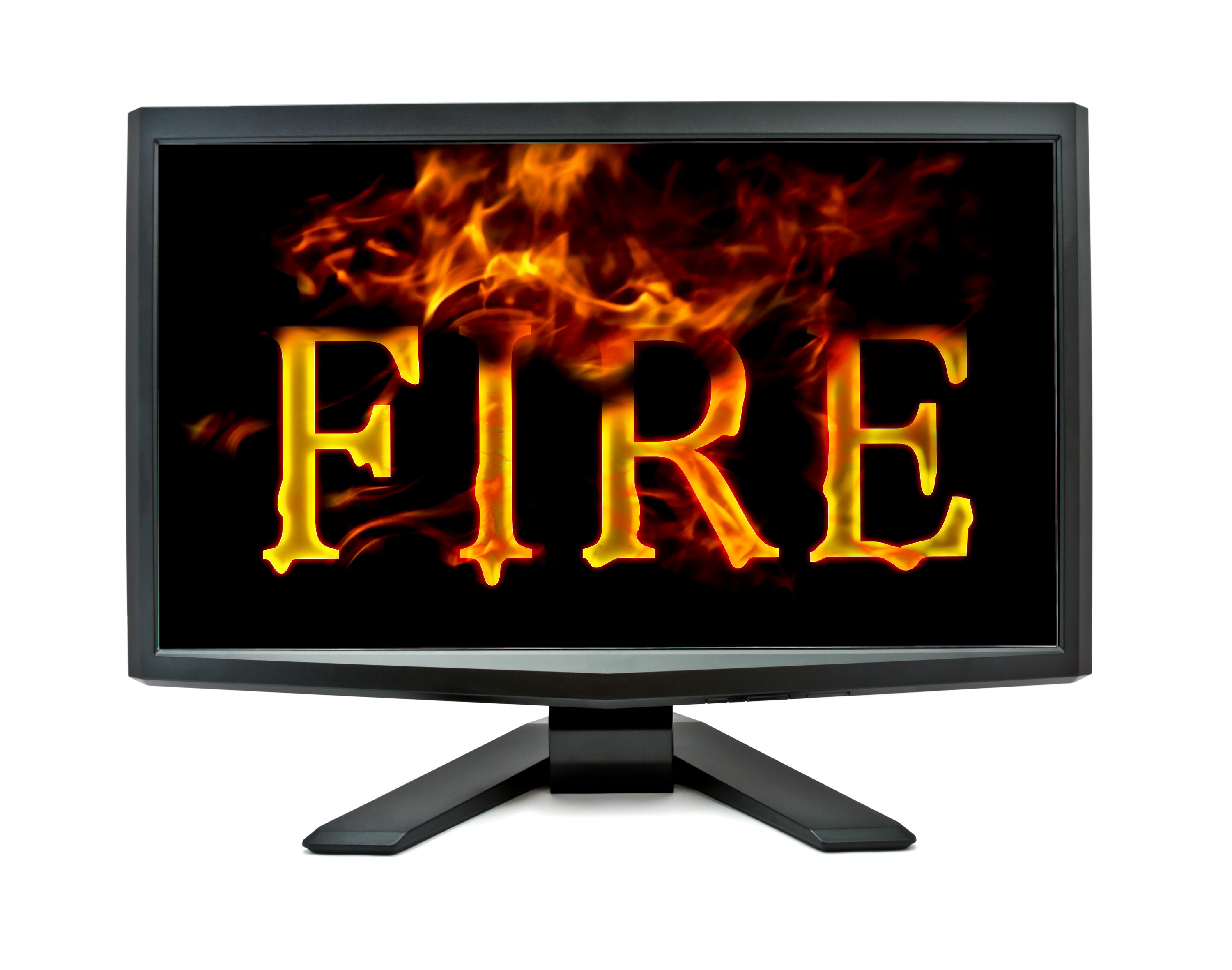 抽象数字火焰概念图，代表病毒式视频流量